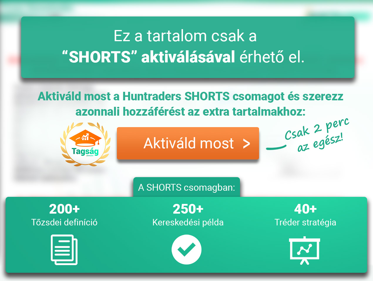 Activate shorts